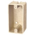 Allied Moulded Products Electrical Box, 12.5 cu in, Wall Box, 1 Gang, Fiberglass, Rectangular 9318